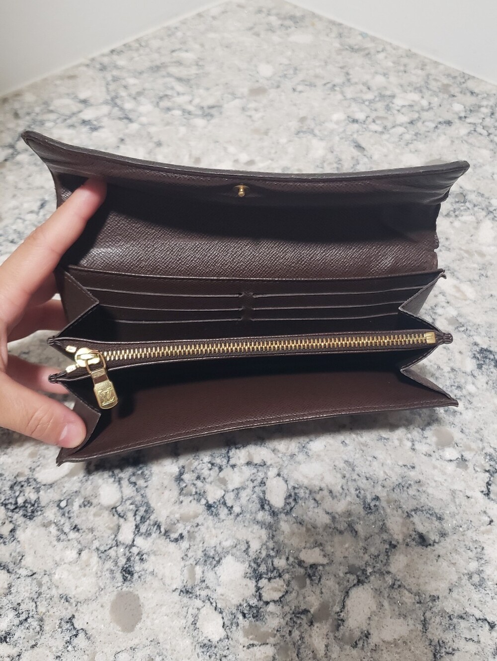 Louis Vuitton Damier Ebene Coated Canvas Long Wallet - Picture 6 of 11